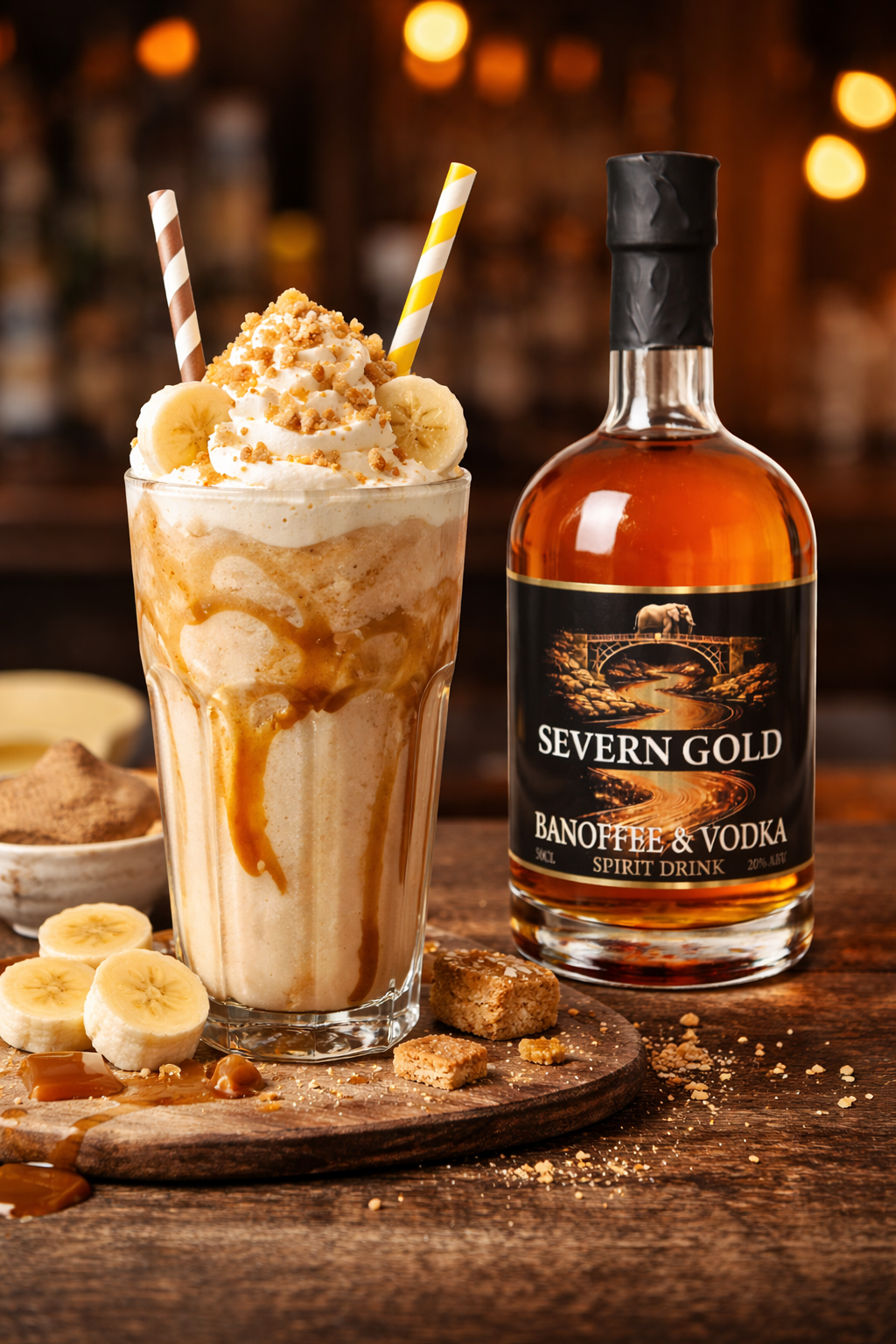 Banoffee Milkshake Cocktail