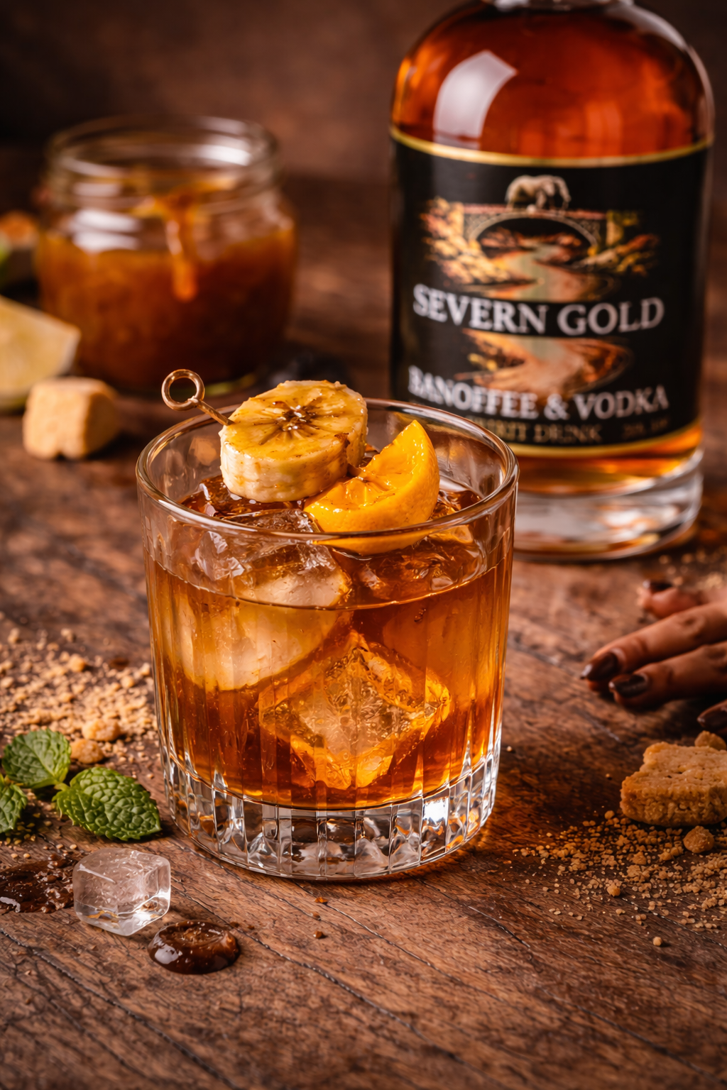 Banoffee Vodka Old Fashioned